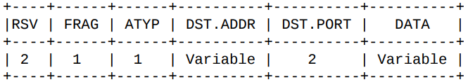 UDP 数据包头信息